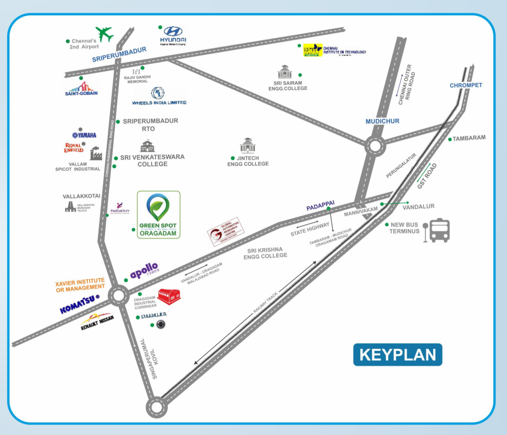 Greenspot Oragadam Keyplan